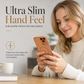Magnetic Matte Electroplated Phone Case with Large Window Protector Full Coverage Protective Cover