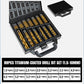 Titanium-plated high-speed steel drill bit set (multiple sets of specifications)