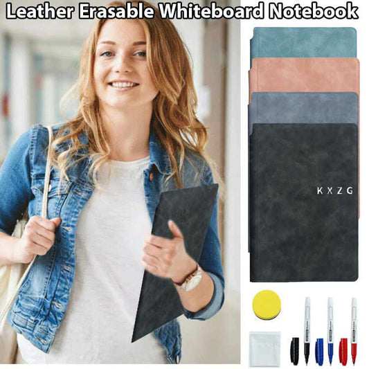 Pousbo® Leather Erasable Whiteboard Notebook (free shipping on third item)