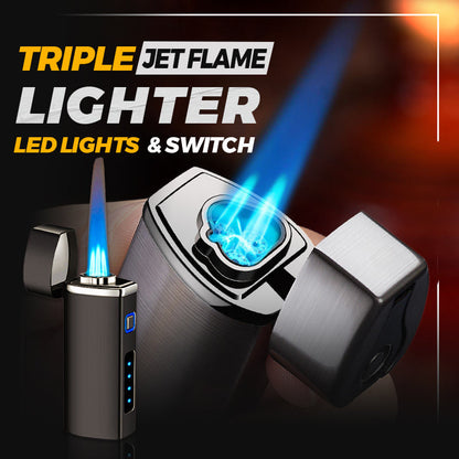 🎉🎉New Year Special🔥Triple Jet Flame Lighter