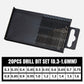 Titanium-plated high-speed steel drill bit set (multiple sets of specifications)