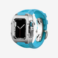 Fluoroelastomer Band Titanium Case Retrofit Kit For Apple Watch