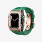 Fluoroelastomer Band Titanium Case Retrofit Kit For Apple Watch