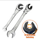 Open Tubing Ratchet Wrench (Fixed Head-Flexible Head 2 IN 1)