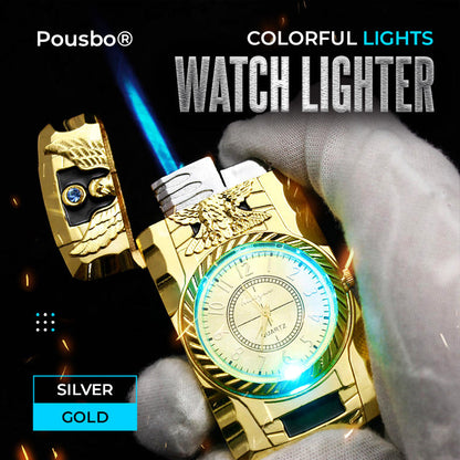 Hot Sale-Colorful Lights Watch Lighter
