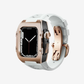 Fluoroelastomer Band Titanium Case Retrofit Kit For Apple Watch