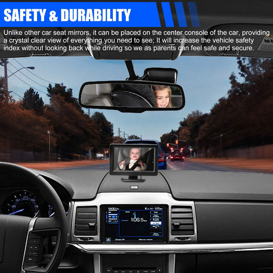🎁Hot sale🔥 Baby Car Seat Rear View Camera Monitor Safe 4.3"（50%OFF）