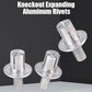 50pcs Knock-type Expansion Aluminum Alloy Rivets